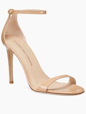 Stuart Weitzman Nudistcurve II Ankle Strap High Heel Sandals NEW